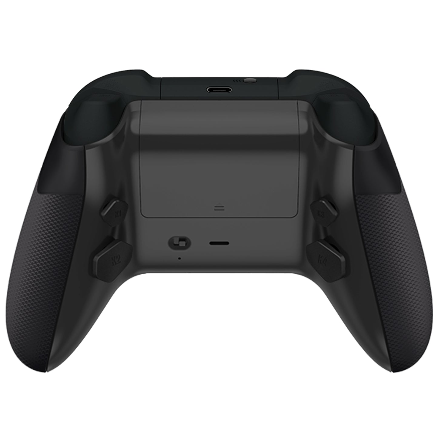 HEXGAMING ADVANCE Controller with FlashShot for XBOX, PC, Mobile - Black Golden Waves ABXY Labeled