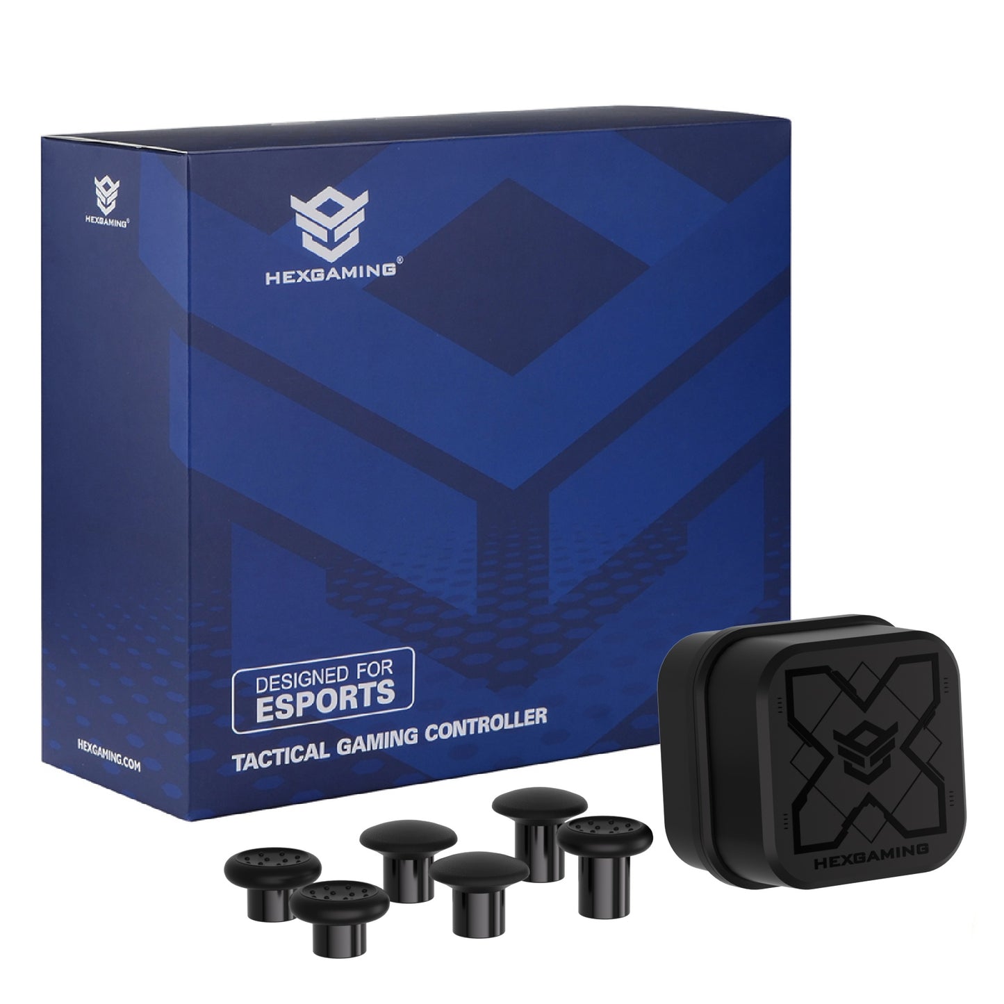 HEXGAMING ADVANCE Controller with Adjustable Triggers for XBOX, PC, Mobile - Halloween Candy Night ABXY Labeled