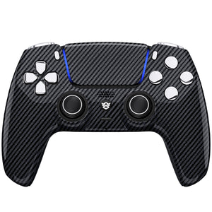 HEXGAMING RIVAL Controller for PS5, PC, Mobile - Silver Carbon Fiber HexGaming