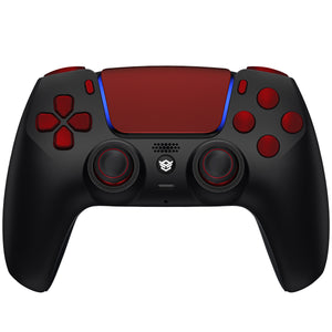 HEXGAMING RIVAL Controller for PS5, PC, Mobile - Black Scarlet Red HexGaming