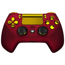 Load image into Gallery viewer, HEXGAMING HYPER Controller for PS4, PC, Mobile - Scarlet Red Gold
