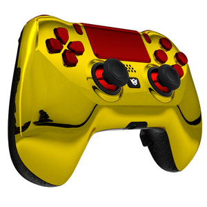 HEXGAMING HYPER Controller for PS4, PC, Mobile - Chrome Gold Red