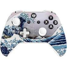 Load image into Gallery viewer, HEXGAMING ULTRA ONE Controller for XBOX, PC, Mobile- The Great Wave ABXY Labeled
