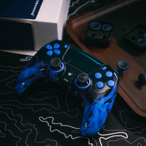HEXGAMING ULTIMATE Controller for PS5, PC, Mobile - Blue Flame