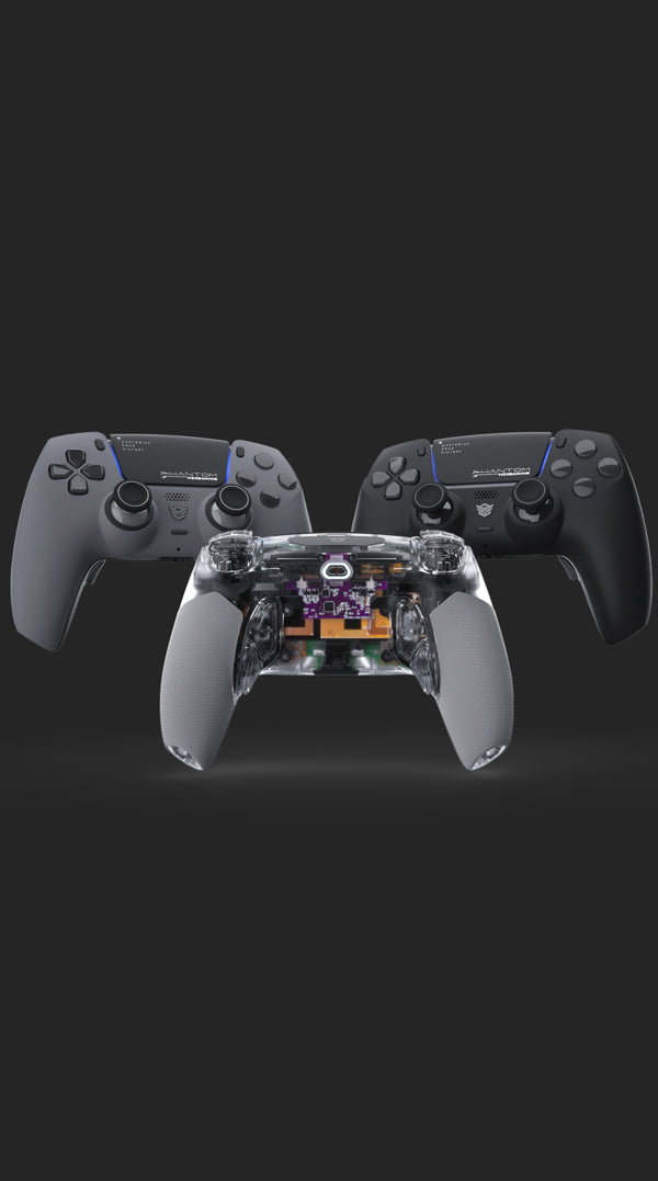 HEXGAMING PHANTOM ホールエフェクト ブラック Phantom PS5 Controller: Where Elegance Meets Ergonomics in