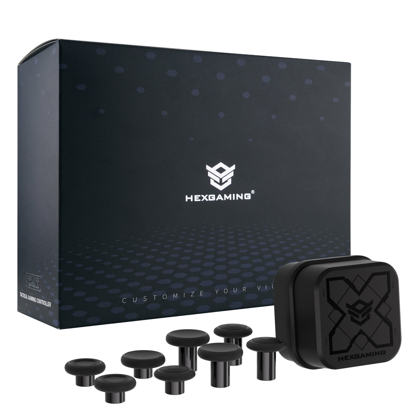 HEXGAMING PHANTOM Controller with Adjustable Triggers for PS5, PC, Mobile - Chaos Black