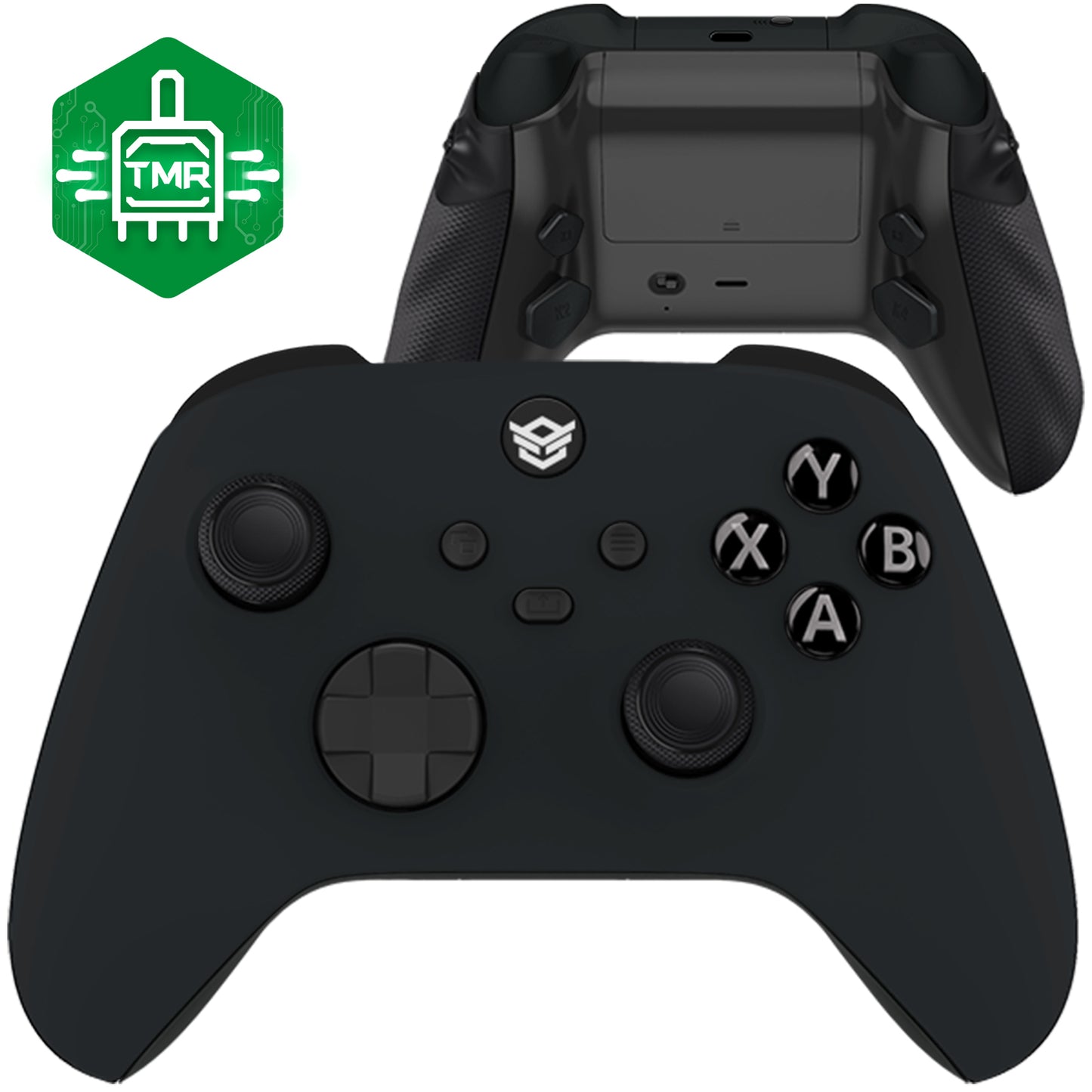 HEXGAMING ADVANCE Controller with TMR Joysticks & Adjustable Triggers for XBOX, PC, Mobile - Black