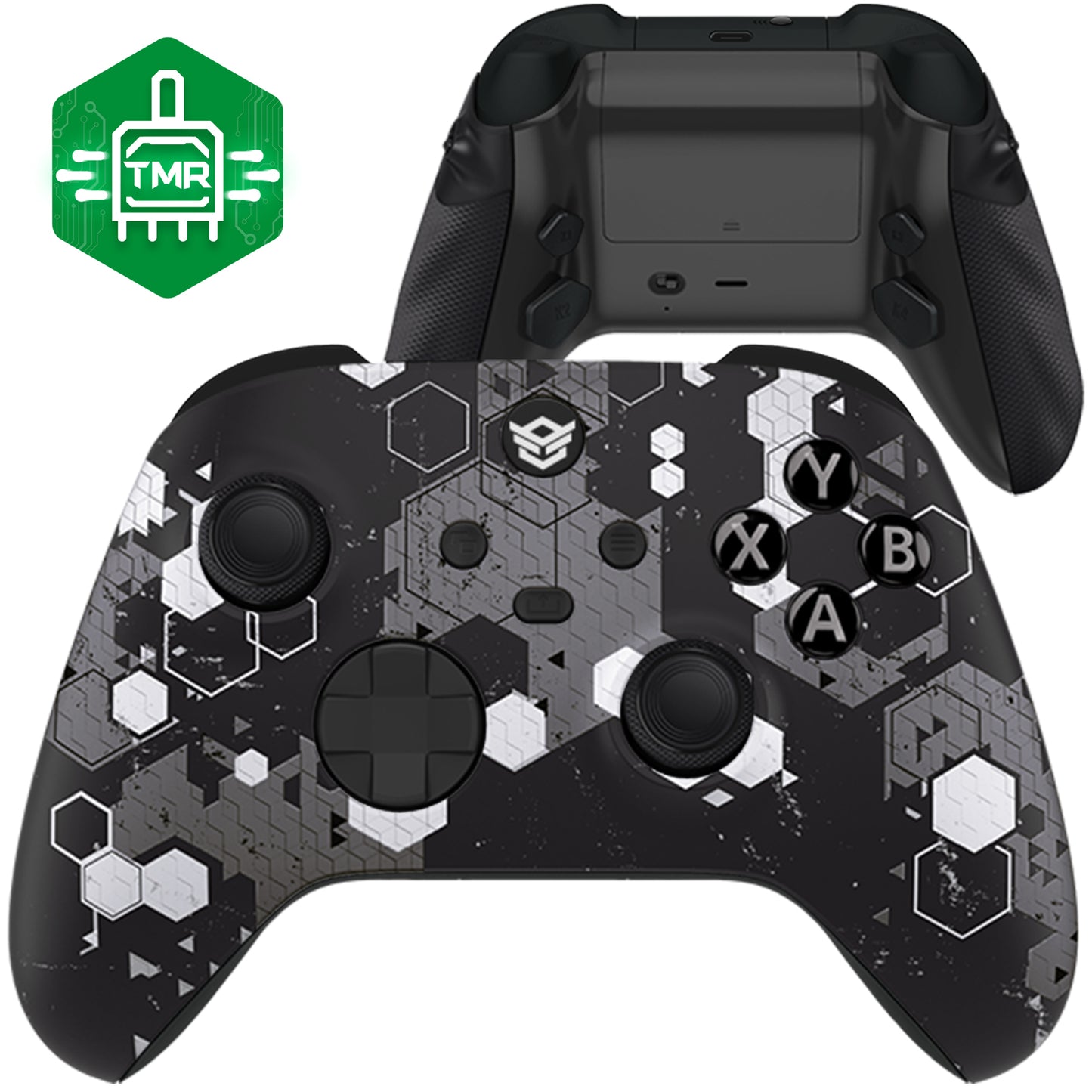 HEXGAMING ADVANCE Controller with TMR Joysticks & Adjustable Triggers for XBOX, PC, Mobile - Hexcamouflage GB