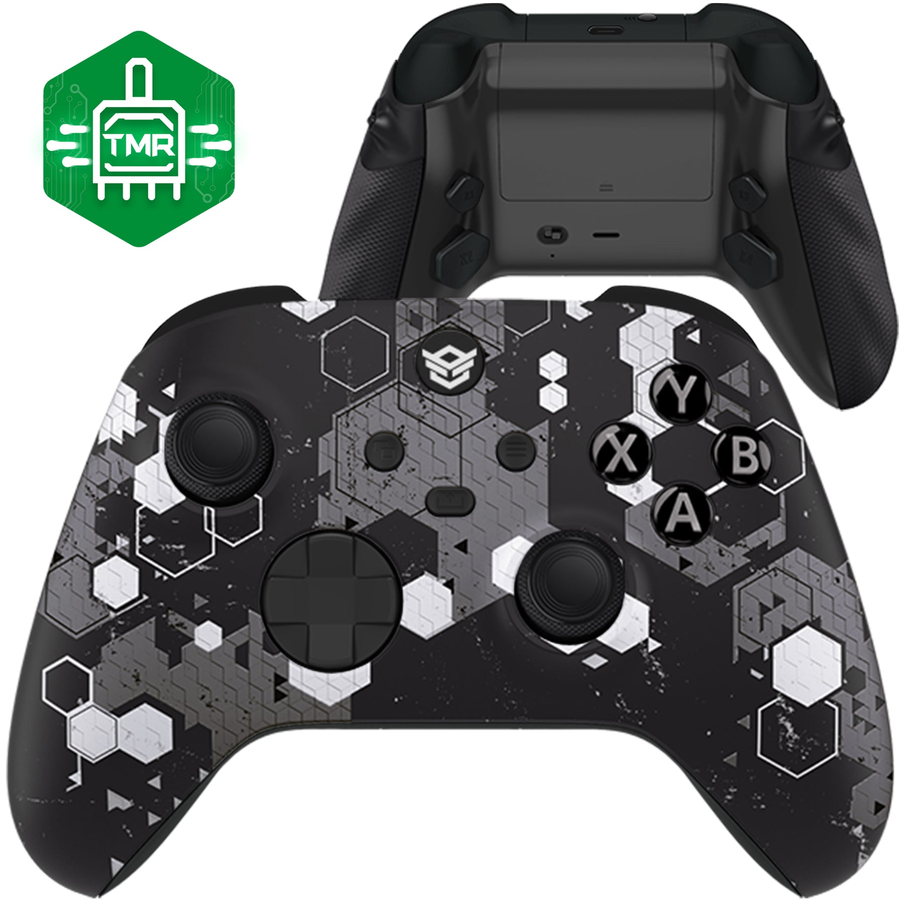 HEXGAMING ADVANCE Controller with TMR Joysticks & Adjustable Triggers for XBOX, PC, Mobile - Hexcamouflage GB