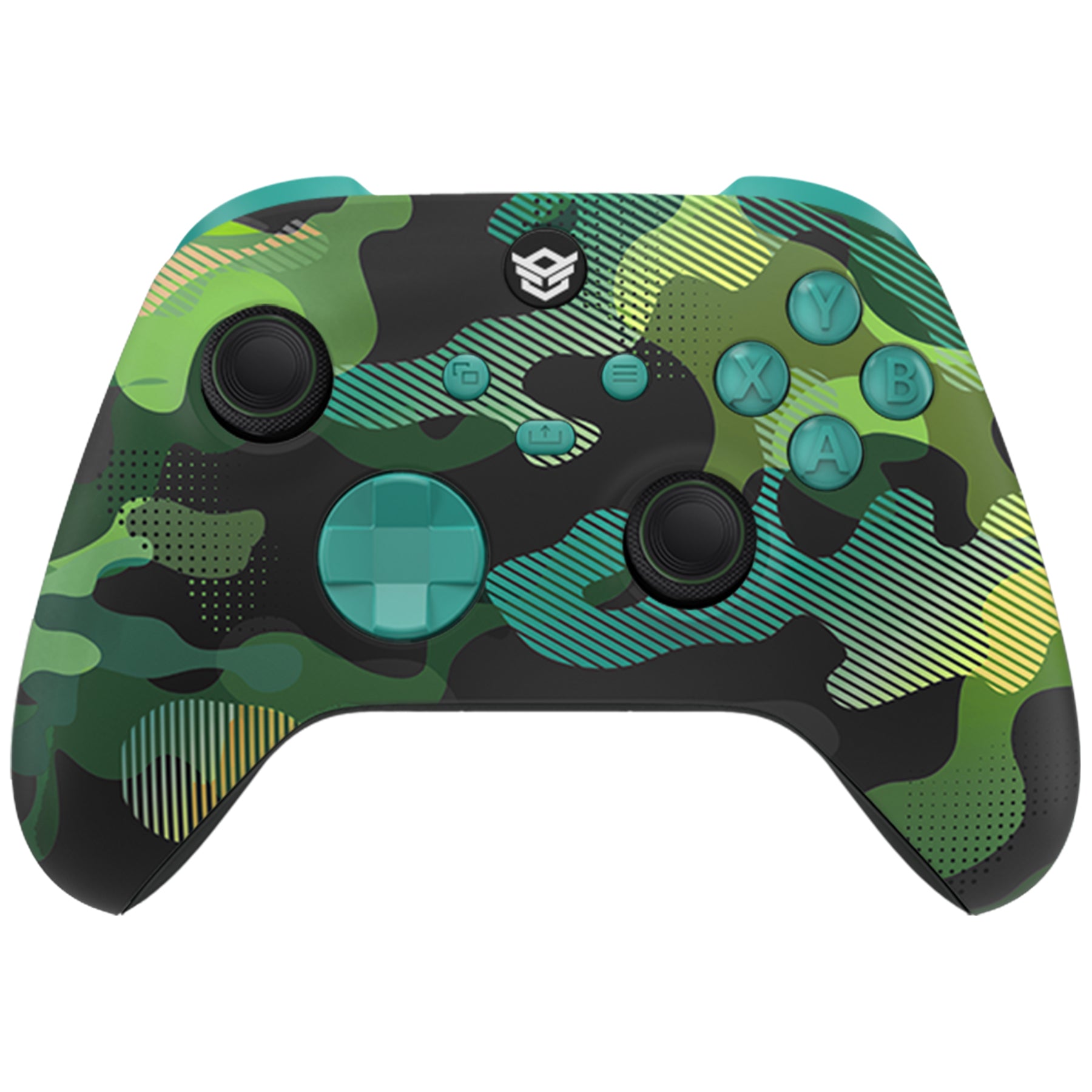 HEXGAMING ADVANCE Controller with TMR Joysticks & Adjustable Triggers for XBOX, PC, Mobile - Monster camouflage GGY