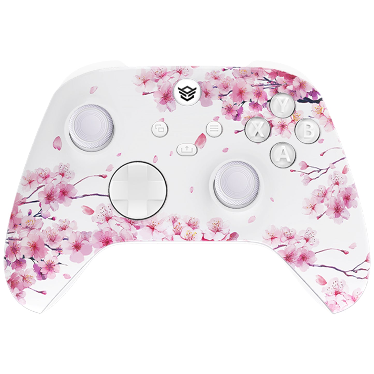HEXGAMING ADVANCE Controller with TMR Joysticks & Adjustable Triggers for XBOX, PC, Mobile - Cherry Blossom Whisper