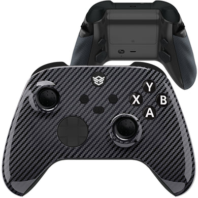 HEXGAMING ADVANCE Controller with Adjustable Triggers for XBOX, PC, Mobile- Silver Graphite Pattern ABXY Labeled