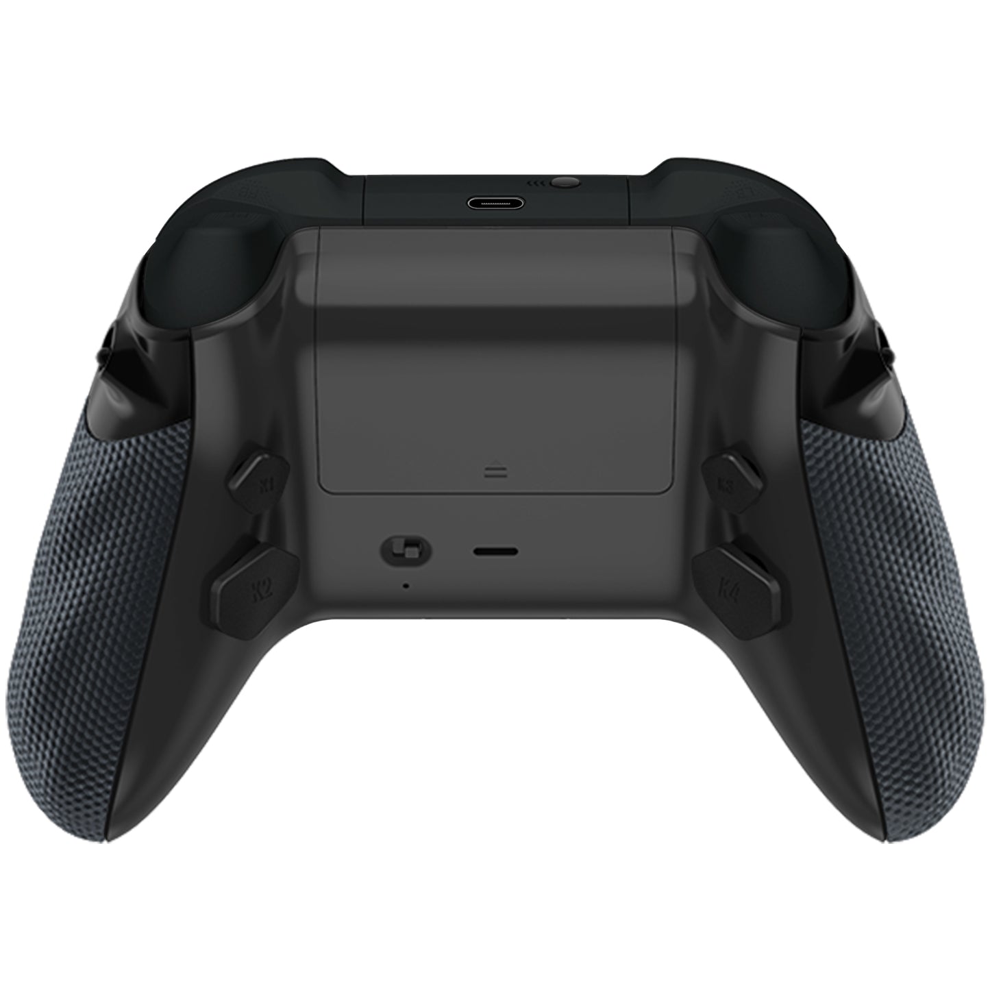 HEXGAMING ADVANCE Controller with Adjustable Triggers for XBOX, PC, Mobile- Silver Graphite Pattern ABXY Labeled
