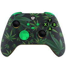 Load image into Gallery viewer, HEXGAMING ADVANCE Controller with Adjustable Triggers for XBOX, PC, Mobile- Green Weeds ABXY Labeled
