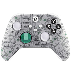 HEXGAMING ADVANCE Controller with Adjustable Triggers for XBOX, PC, Mobile - White 100 Cash ABXY Labeled
