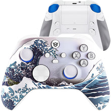 Load image into Gallery viewer, HEXGAMING ADVANCE Controller with Adjustable Triggers for XBOX, PC, Mobile - The Great Wave ABXY Labeled
