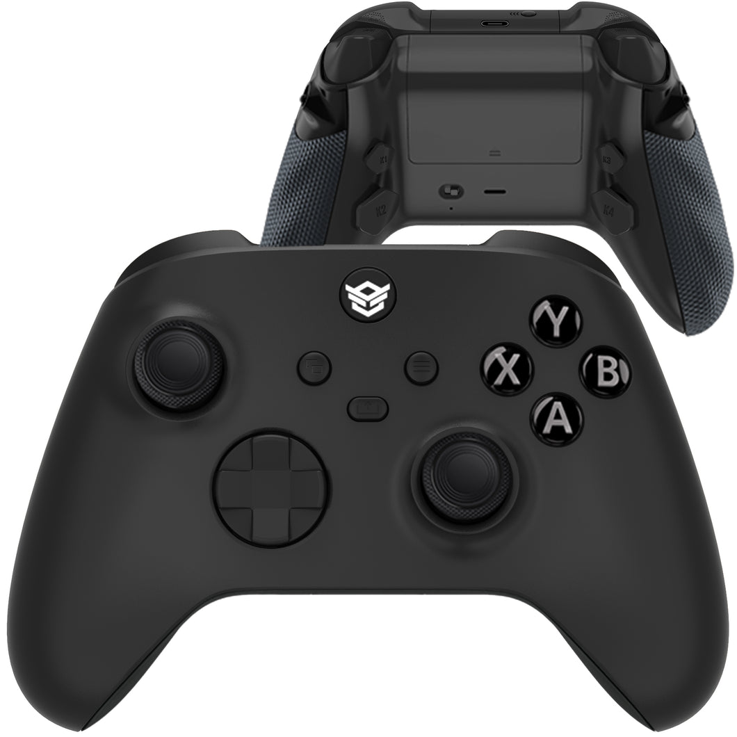 HEXGAMING ADVANCE Controller with Adjustable Triggers for XBOX, PC, Mobile - Black ABXY Labeled