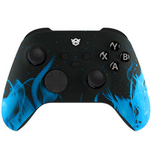 Load image into Gallery viewer, HEXGAMING ADVANCE Controller with FlashShot for XBOX, PC, Mobile - Blue Flame ABXY Labeled
