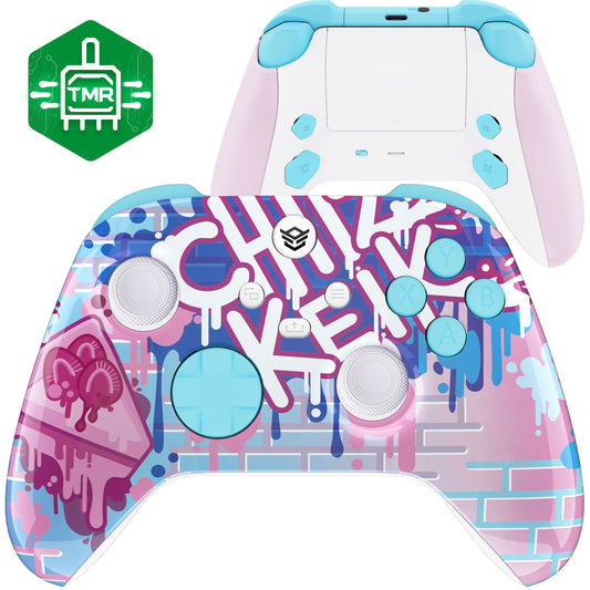 Cheesecake Graffiti Custom Art ADVANCE with TMR Joysticks Compatible with Xbox Series X/S by Chiizkeik