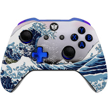 Load image into Gallery viewer, HEXGAMING BLADE Controller for XBOX, PC, Mobile - The Great Wave ABXY Labeled
