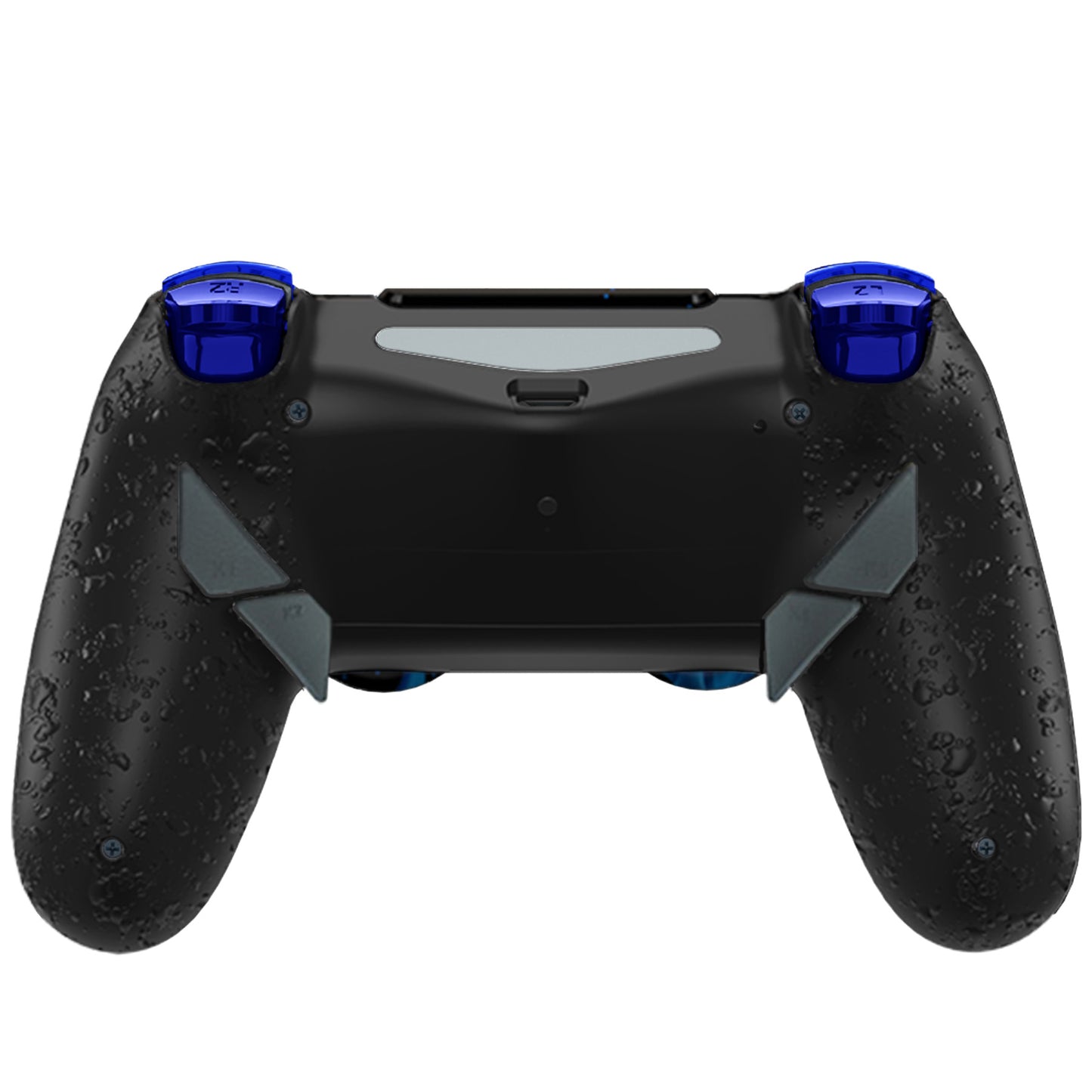 HEXGAMING NEW EDGE Controller for PS4, PC, Mobile - Flames Chrome Blue