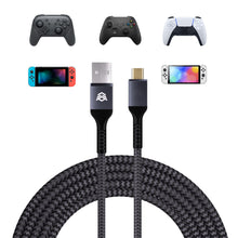 Cargar imagen en el visor de la galería, HEXGAMING 13.12FT USB-C Charging Cable Compatible with ps5 controller / Compatible with Xbox Core / Elite Series 2 / for Switch Pro Controller
