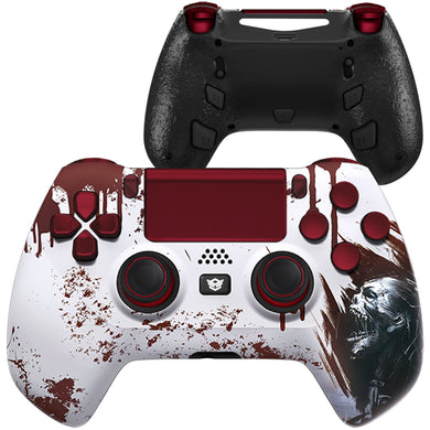 HEXGAMING HYPER Controller for PS4, PC, Mobile - Blood Zombie