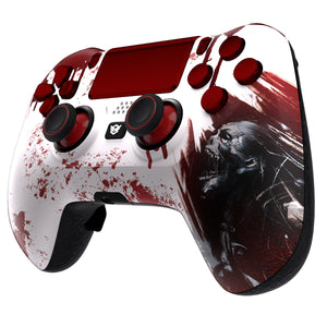 HEXGAMING HYPER Controller for PS4, PC, Mobile - Blood Zombie