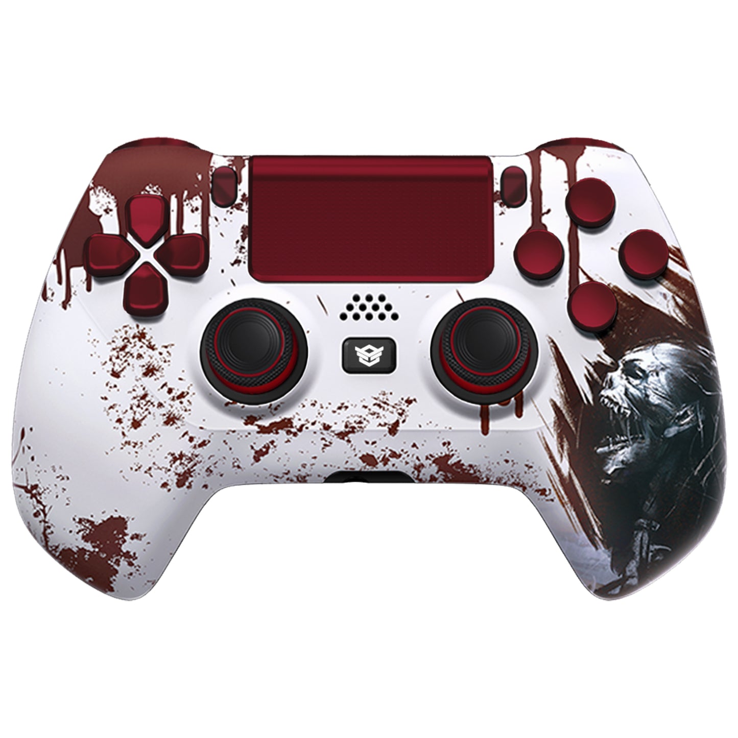 HEXGAMING HYPER Controller with TMR Joysticks for PS4, PC, Mobile - Blood Zombie