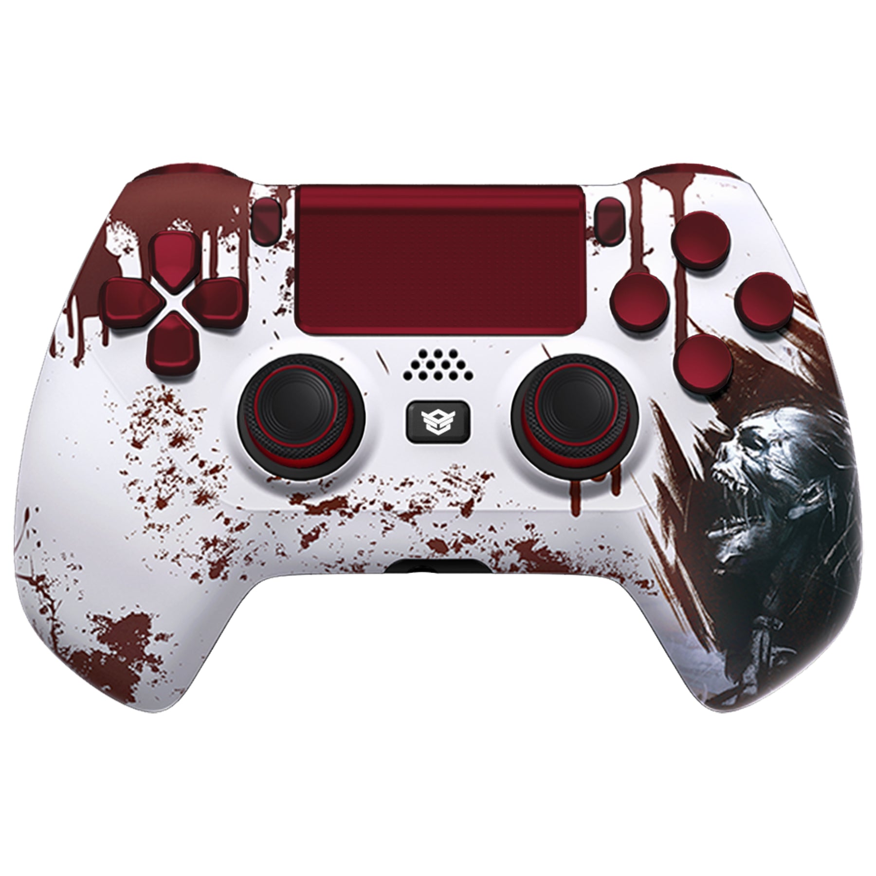HEXGAMING HYPER Controller with TMR Joysticks for PS4, PC, Mobile - Blood Zombie