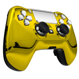 HEXGAMING HYPER Controller for PS4, PC, Mobile- Chrome Gold Silver