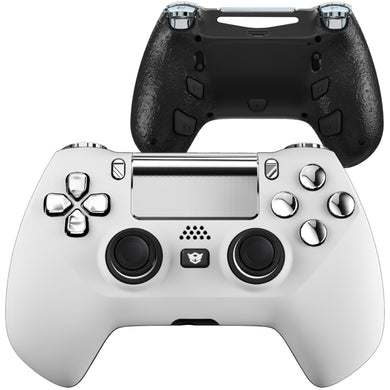 HEXGAMING HYPER Controller for PS4, PC, Mobile - White Silver