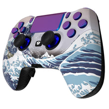Load image into Gallery viewer, HEXGAMING HYPER Controller for PS4, PC, Mobile- The Great Waves Blue

