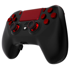 HEXGAMING HYPER Controller for PS4, PC, Mobile - Black Red