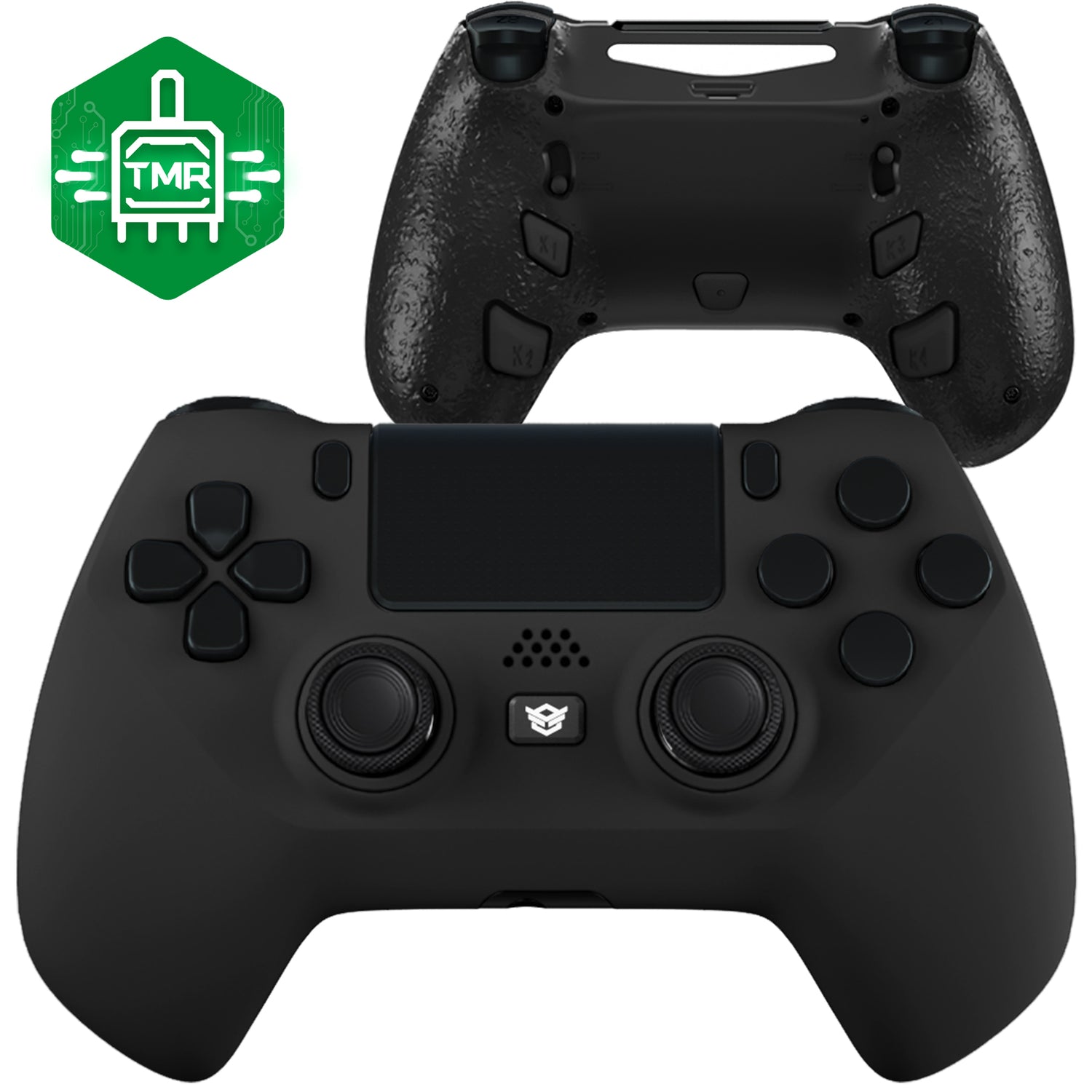 HEXGAMING HYPER Controller with TMR Joysticks for PS4, PC, Mobile - Black