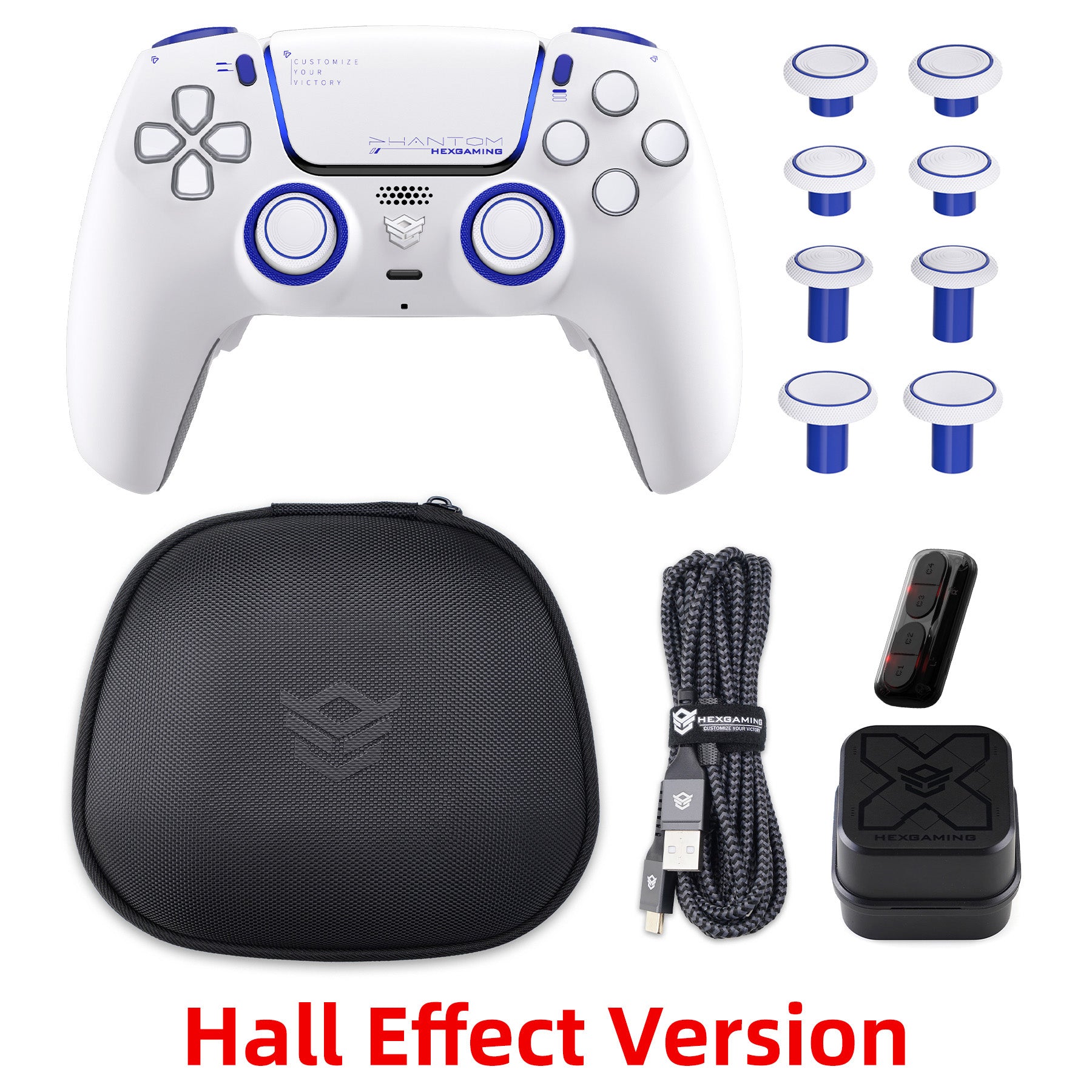 HEXGAMING PHANTOM Pro Controller per ps5/PC,Wireless Joystick con 4 Tasti Posteriori Rimappabili&8 Levette Analogiche Effetto Hall&6 Profil&Trigger Grilletti Regolabili-Grigio Ombra HEXGAMING PHANTOM Pro Controller per ps5/PC,Wireless Joystick con 4 Tasti Posteriori Rimappabili&8 Levette Analogiche Effetto Hall&6 Profil&Trigger Grilletti Regolabili-Grigio Ombra