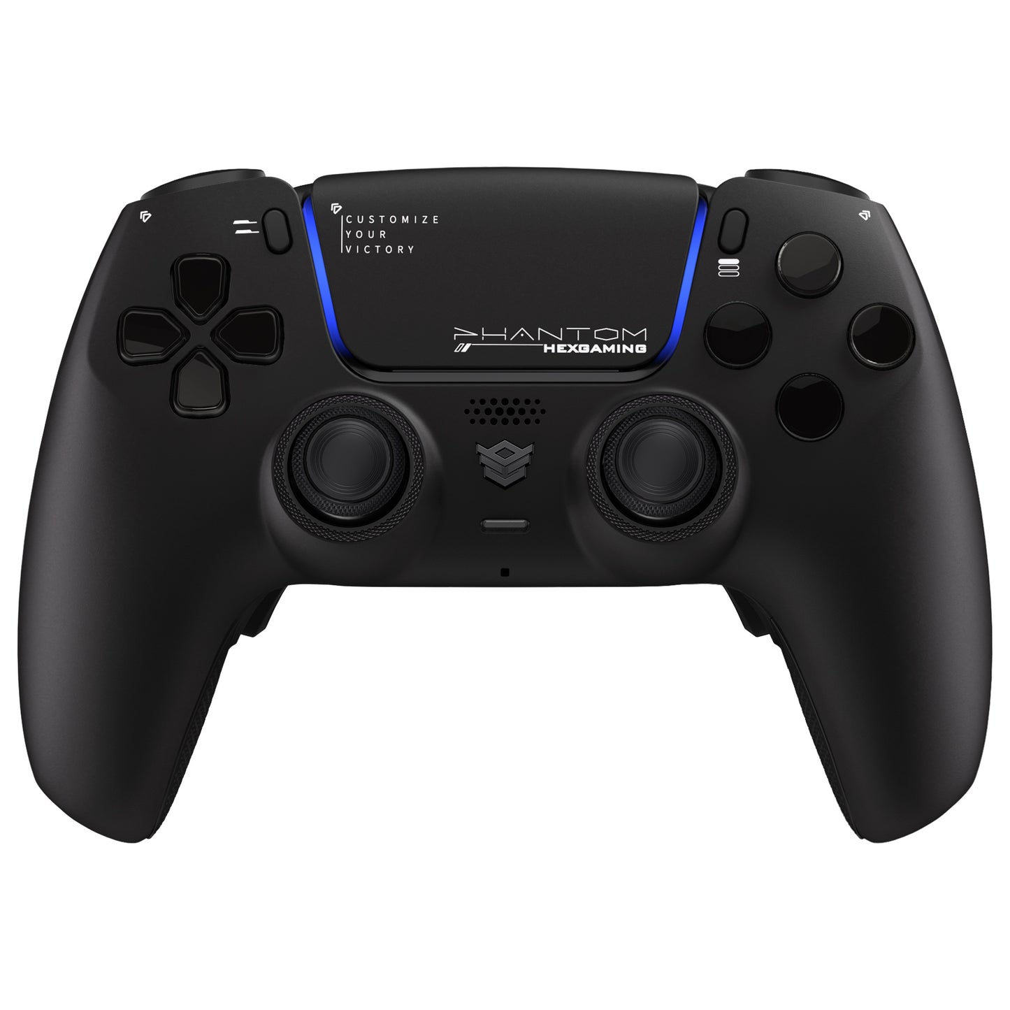 HEXGAMING PHANTOM Controller with Adjustable Triggers for PS5, PC, Mobile - Chaos Black
