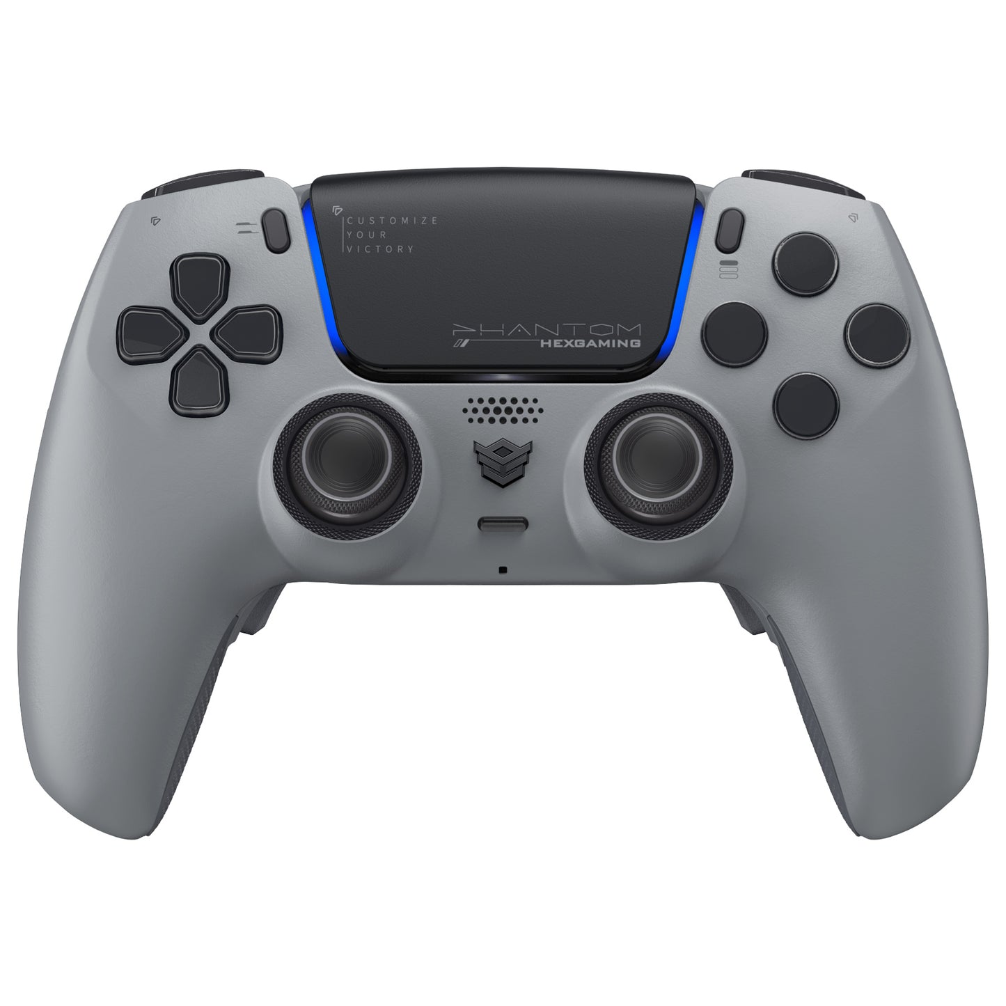HEXGAMING PHANTOM Controller with Adjustable Triggers for PS5, PC, Mobile - 1994 Grey