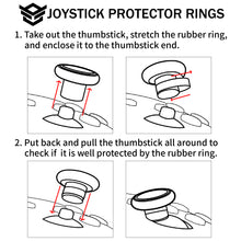 画像をギャラリービューアに読み込む, 20 Pcs Joystick Protector Rings - Transparent HexGaming
