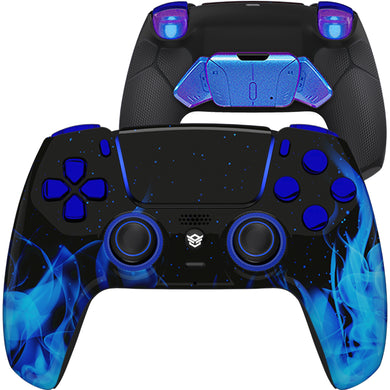 HEXGAMING RIVAL PRO Controller for PS5, PC, Mobile - Blue Flame HEXGAMING