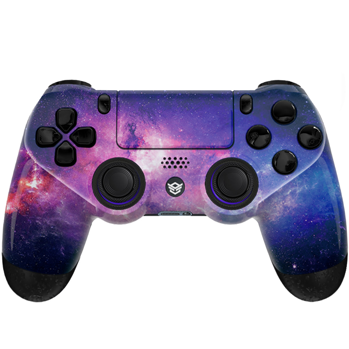 HEXGAMING NEW SPIKE Controller with TMR Joysticks for PS4, PC, Mobile- Nebula Purple Black