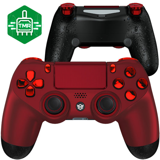 HEXGAMING NEW SPIKE Controller with TMR Joysticks for PS4, PC, Mobile- Blazing Red