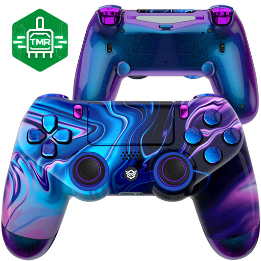HEXGAMING NEW SPIKE Controller with TMR Joysticks for PS4, PC, Mobile- Chaos Illusion