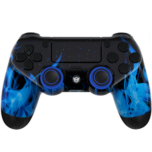 HEXGAMING NEW SPIKE Controller for PS4, PC, Mobile- Burning Flame Blue