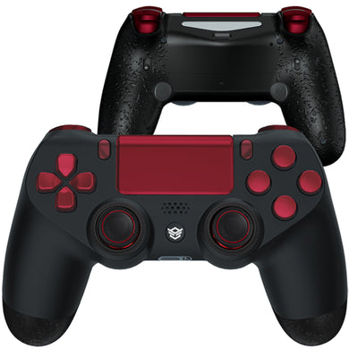 HEXGAMING NEW SPIKE Controller for PS4, PC, Mobile- Black Red