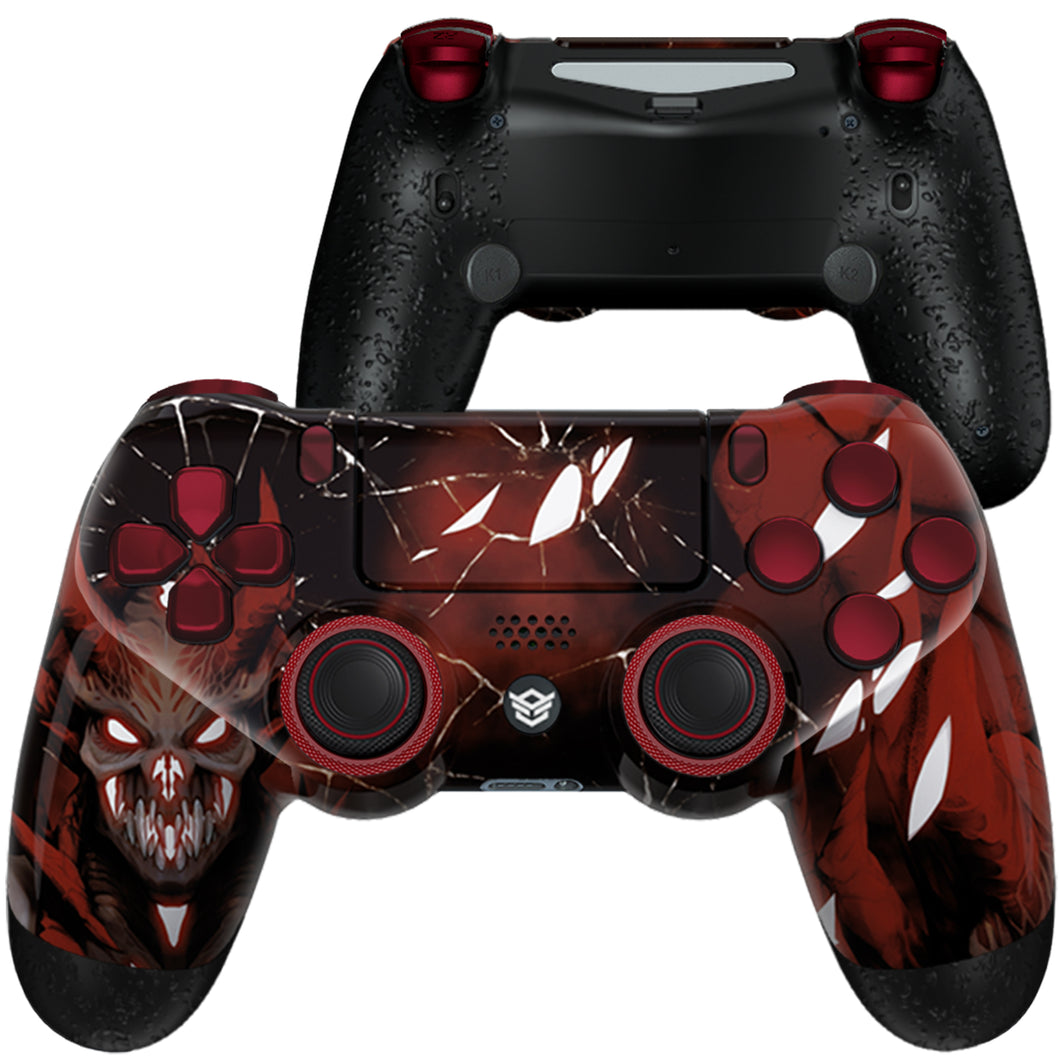 HEXGAMING NEW SPIKE Controller for PS4, PC, Mobile- Scarlet Demon