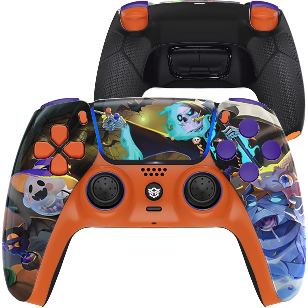 HEXGAMING ULTIMATE Controller for PS5, PC, Mobile - Halloween Candy Night
