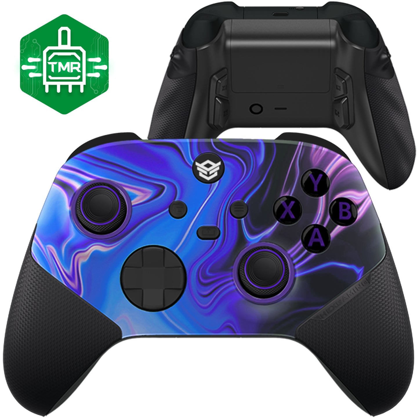 HEXGAMING ULTRA X Controller with TMR Joysticks for XBOX, PC, Mobile  - Chaos Purple ABXY Labeled
