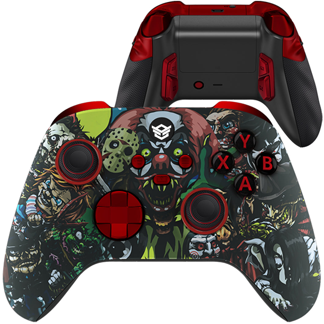 HEXGAMING ULTRA X Controller for XBOX, PC, Mobile - Scary Party ABXY Labeled