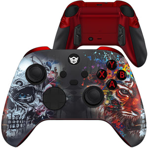 HEXGAMING ULTRA X Controller for XBOX, PC, Mobile  - Tiger Skull ABXY Labeled